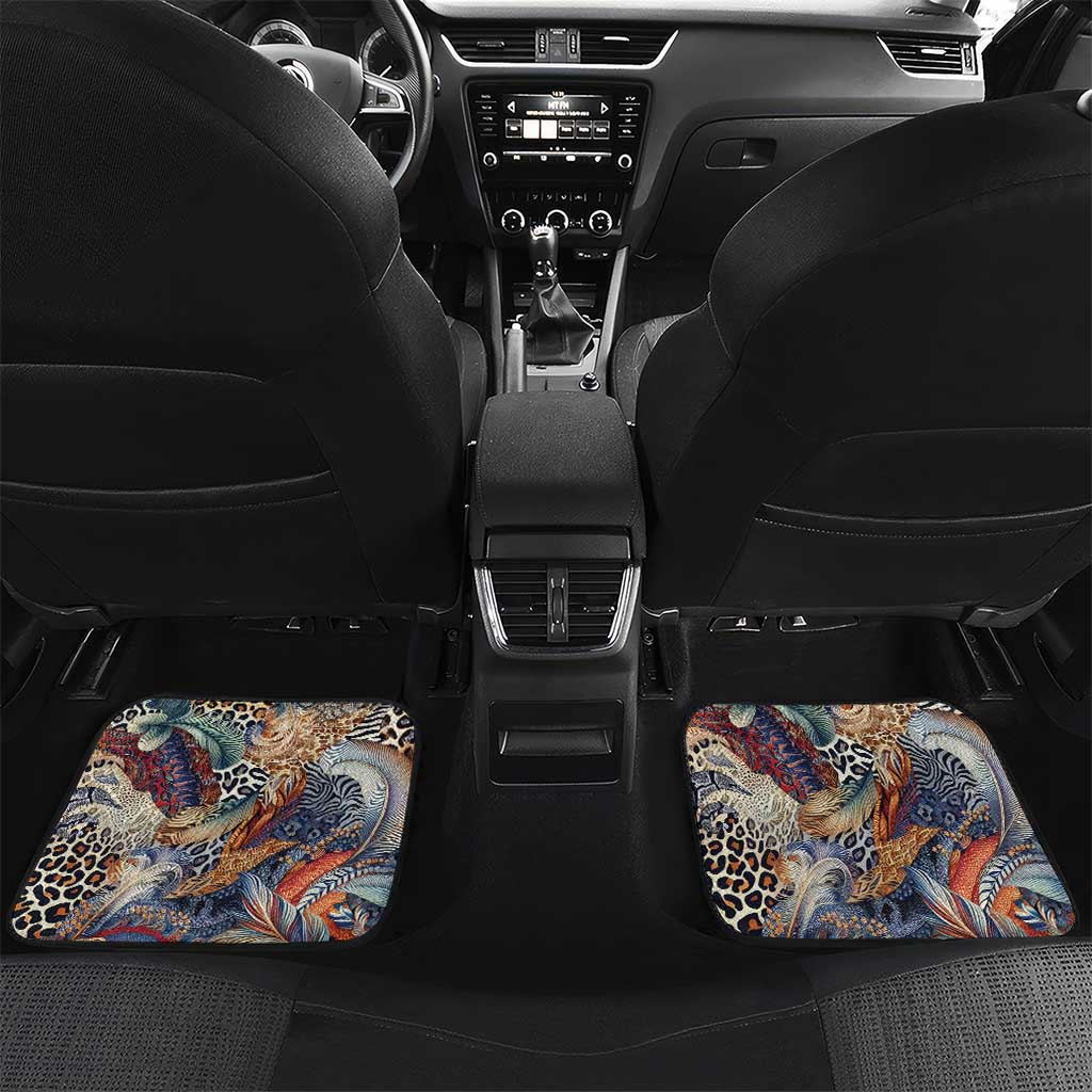 African Wild Animal Skins Car Mats Unique Leopard Zebra And Snake Patterns - African Pride