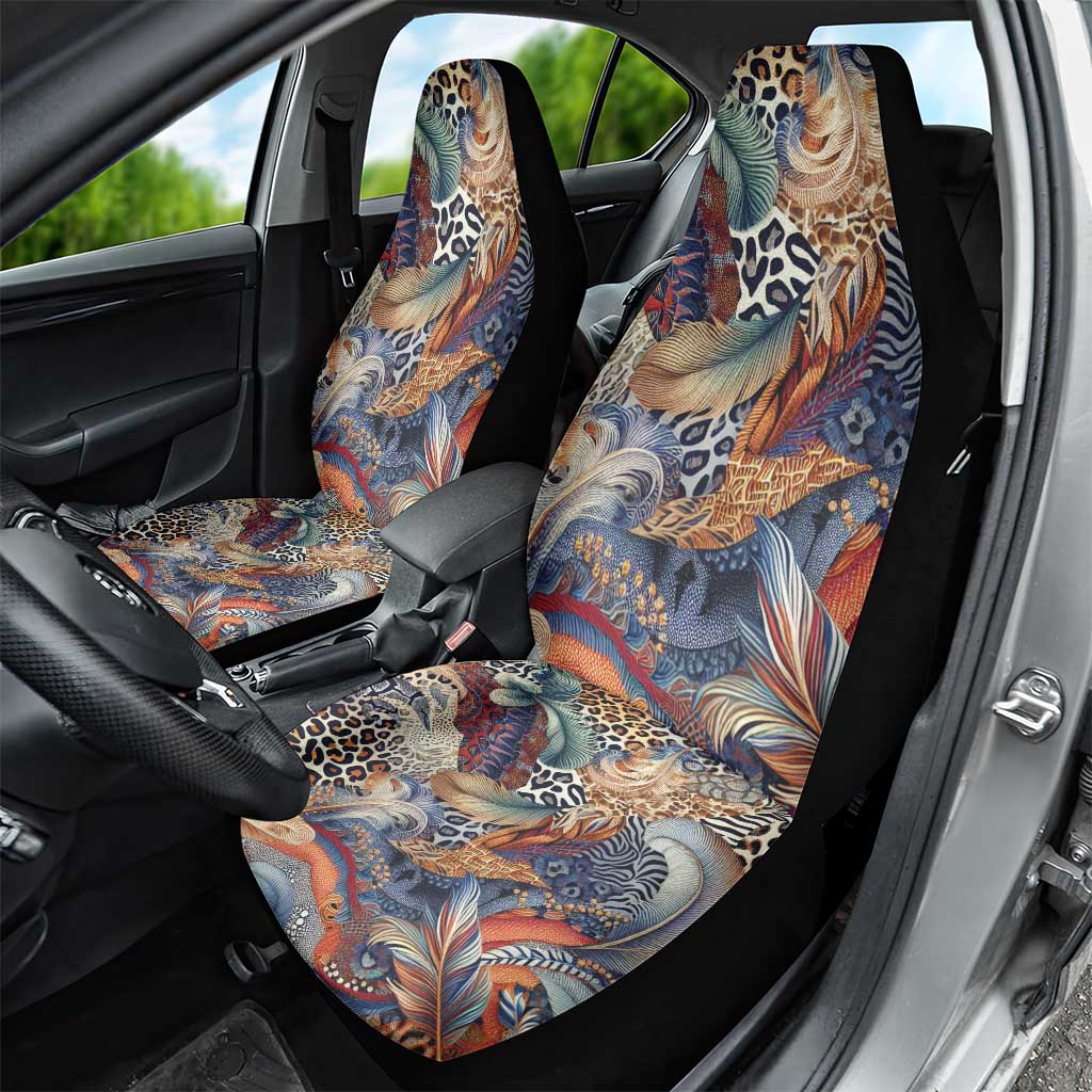 African Wild Animal Skins Car Seat Cover Unique Leopard Zebra And Snake Patterns - African Pride