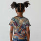 African Wild Animal Skins Kid T shirt Unique Leopard Zebra And Snake Patterns - African Pride