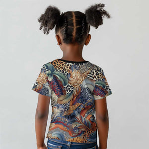 African Wild Animal Skins Kid T shirt Unique Leopard Zebra And Snake Patterns - African Pride