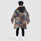 African Wild Animal Skins Kid Wearable Blanket Hoodie Unique Leopard Zebra And Snake Patterns - African Pride