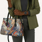 African Wild Animal Skins Leather Bag Unique Leopard Zebra And Snake Patterns
