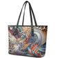 African Wild Animal Skins Leather Tote Bag Unique Leopard Zebra And Snake Patterns - African Pride