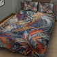 African Wild Animal Skins Quilt Bed Set Unique Leopard Zebra And Snake Patterns - African Pride