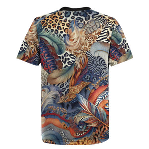 African Wild Animal Skins Rugby Jersey Unique Leopard Zebra And Snake Patterns - African Pride