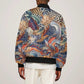 African Wild Animal Skins Sleeve Zip Bomber Jacket Unique Leopard Zebra And Snake Patterns - African Pride