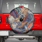 African Wild Animal Skins Spare Tire Cover Unique Leopard Zebra And Snake Patterns - African Pride