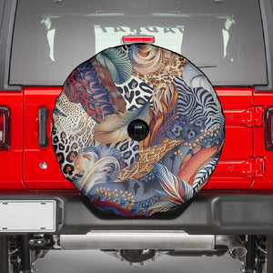 African Wild Animal Skins Spare Tire Cover Unique Leopard Zebra And Snake Patterns - African Pride