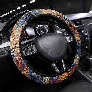 African Wild Animal Skins Steering Wheel Cover Unique Leopard Zebra And Snake Patterns - African Pride