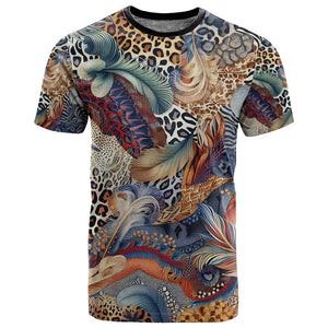 African Wild Animal Skins T shirt Unique Leopard Zebra And Snake Patterns - African Pride