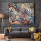 African Wild Animal Skins Tapestry Unique Leopard Zebra And Snake Patterns - African Pride