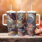 African Wild Animal Skins Tumbler With Handle Unique Leopard Zebra And Snake Patterns - African Pride