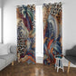 African Wild Animal Skins Window Curtain Unique Leopard Zebra And Snake Patterns - African Pride