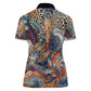 African Wild Animal Skins Women Polo Shirt Unique Leopard Zebra And Snake Patterns - African Pride