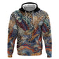 African Wild Animal Skins Zip Hoodie Unique Leopard Zebra And Snake Patterns - African Pride