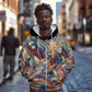 African Wild Animal Skins Zip Hoodie Unique Leopard Zebra And Snake Patterns - African Pride