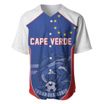 World Football 2026 Cape Verde Custom Baseball Jersey Tubaroes Azuis Blue Shark - African Pride