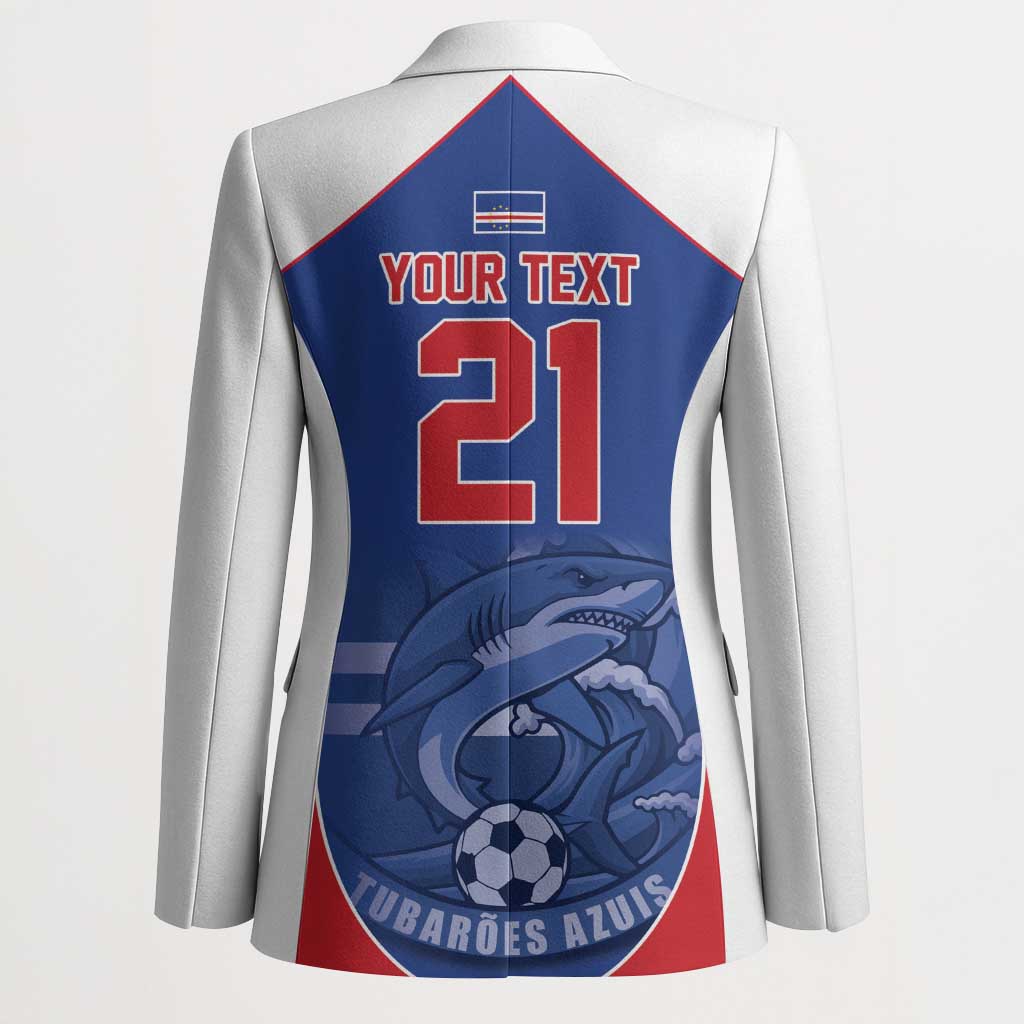World Football 2026 Cape Verde Custom Blazer Tubaroes Azuis Blue Shark - African Pride