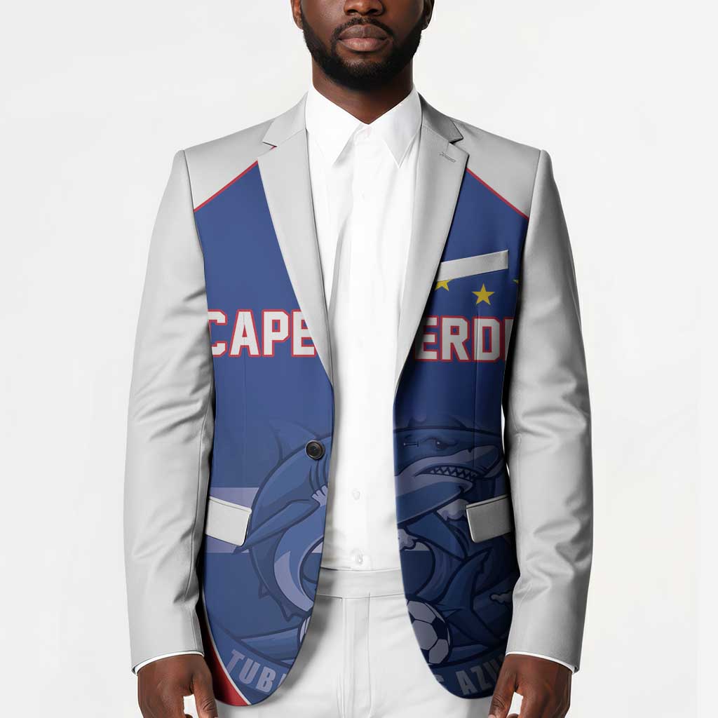 World Football 2026 Cape Verde Custom Blazer Tubaroes Azuis Blue Shark - African Pride