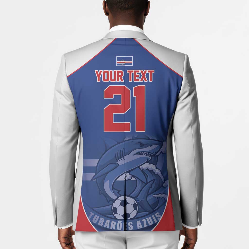 World Football 2026 Cape Verde Custom Blazer Tubaroes Azuis Blue Shark - African Pride