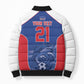 World Football 2026 Cape Verde Custom Bomber Puffer Jacket Tubaroes Azuis Blue Shark - African Pride