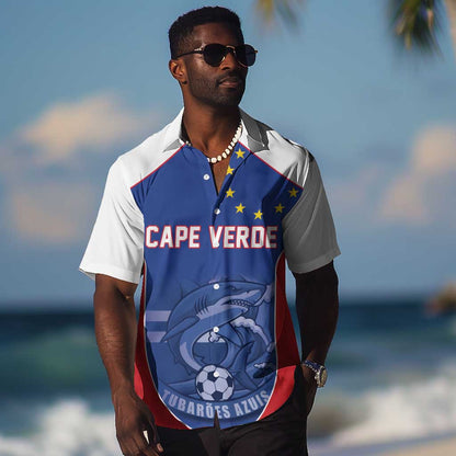World Football 2026 Cape Verde Custom Hawaiian Shirt Tubaroes Azuis Blue Shark - African Pride