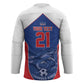 World Football 2026 Cape Verde Custom Hockey Jersey Tubaroes Azuis Blue Shark - African Pride
