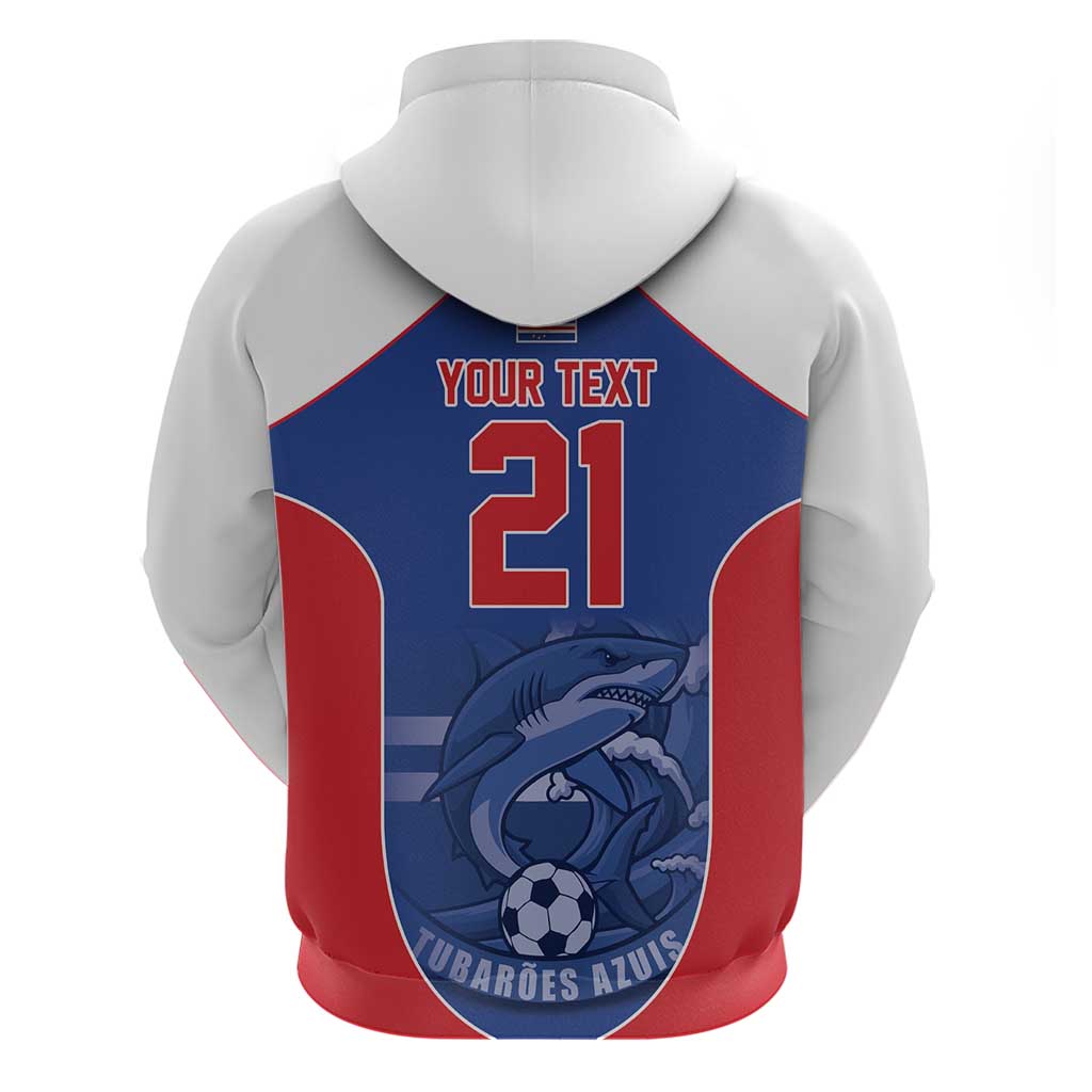 World Football 2026 Cape Verde Custom Hoodie Tubaroes Azuis Blue Shark - African Pride