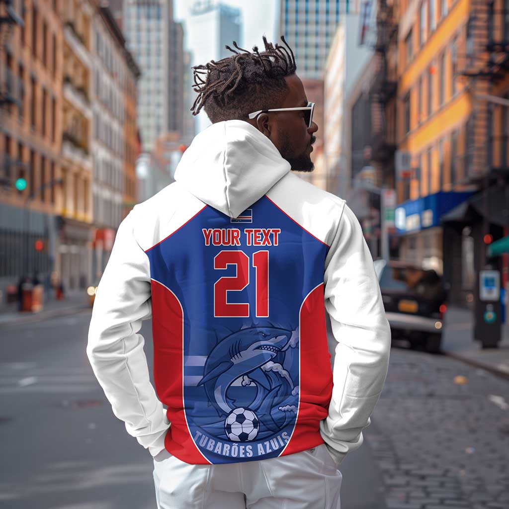 World Football 2026 Cape Verde Custom Hoodie Tubaroes Azuis Blue Shark - African Pride