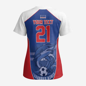 World Football 2026 Cape Verde Custom Scrub Top Tubaroes Azuis Blue Shark - African Pride