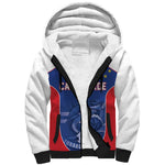 World Football 2026 Cape Verde Custom Sherpa Hoodie Tubaroes Azuis Blue Shark - African Pride