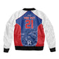 World Football 2026 Cape Verde Custom Sleeve Zip Bomber Jacket Tubaroes Azuis Blue Shark - African Pride