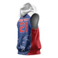 World Football 2026 Cape Verde Custom Sleeveless Hoodie Tubaroes Azuis Blue Shark - African Pride