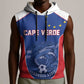 World Football 2026 Cape Verde Custom Sleeveless Hoodie Tubaroes Azuis Blue Shark - African Pride