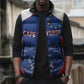 World Football 2026 Cape Verde Custom Sleeveless Puffer Jacket Tubaroes Azuis Blue Shark - African Pride