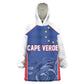 World Football 2026 Cape Verde Custom Wearable Blanket Hoodie Tubaroes Azuis Blue Shark - African Pride