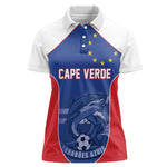 World Football 2026 Cape Verde Custom Women Polo Shirt Tubaroes Azuis Blue Shark - African Pride