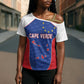 World Football 2026 Cape Verde Custom Cross Shoulder Shirt Tubaroes Azuis Verde Simple Map - African Pride