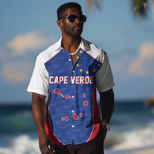 World Football 2026 Cape Verde Custom Hawaiian Shirt Tubaroes Azuis Verde Simple Map - African Pride