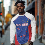 World Football 2026 Cape Verde Custom Long Sleeve Shirt Tubaroes Azuis Verde Simple Map - African Pride