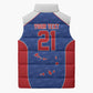 World Football 2026 Cape Verde Custom Sleeveless Puffer Jacket Tubaroes Azuis Verde Simple Map - African Pride