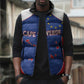 World Football 2026 Cape Verde Custom Sleeveless Puffer Jacket Tubaroes Azuis Verde Simple Map - African Pride