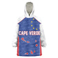 World Football 2026 Cape Verde Custom Wearable Blanket Hoodie Tubaroes Azuis Verde Simple Map - African Pride