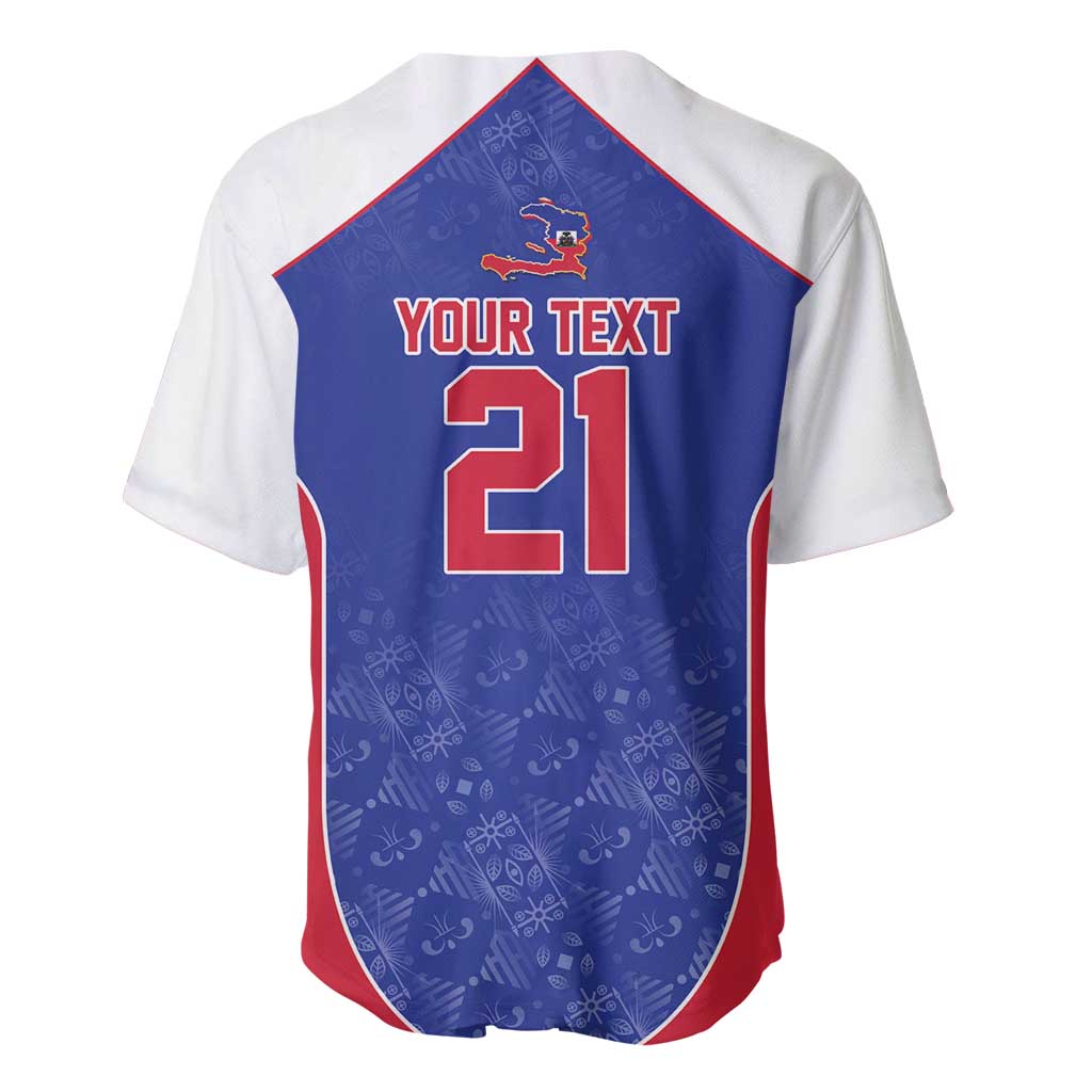 World Football 2026 Afro-Haiti Custom Baseball Jersey Together For Ayiti Blue Style - African Pride
