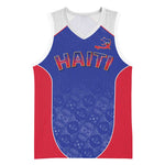 World Football 2026 Afro-Haiti Custom Basketball Jersey Together For Ayiti Blue Style - African Pride