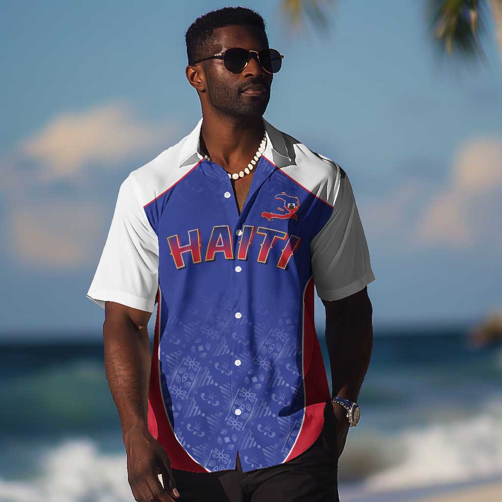 World Football 2026 Afro-Haiti Custom Hawaiian Shirt Together For Ayiti Blue Style - African Pride