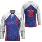World Football 2026 Afro-Haiti Custom Hockey Jersey Together For Ayiti Blue Style - African Pride