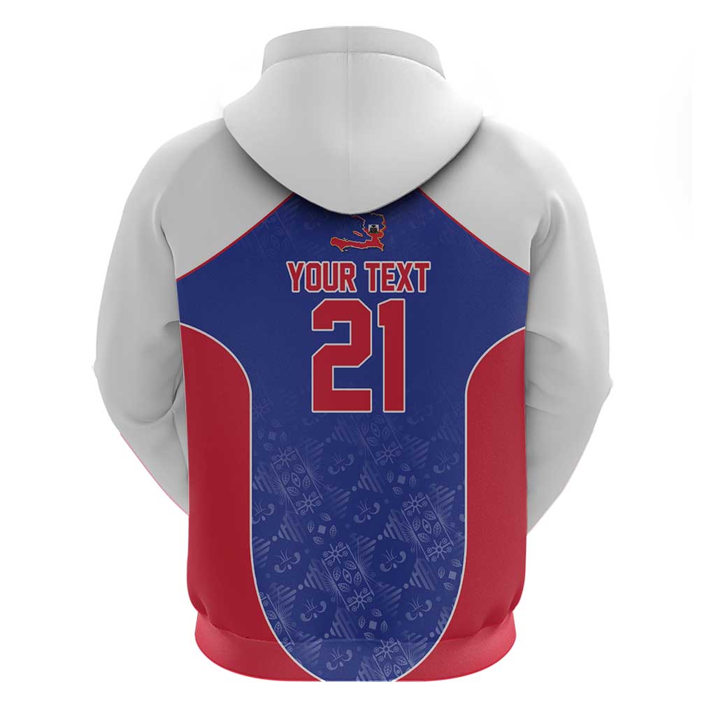 World Football 2026 Afro-Haiti Custom Hoodie Together For Ayiti Blue Style - African Pride