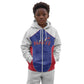 World Football 2026 Afro-Haiti Custom Kid Hoodie Together For Ayiti Blue Style - African Pride
