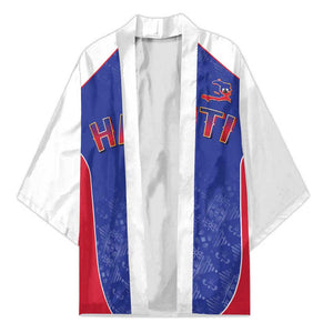 World Football 2026 Afro-Haiti Custom Kimono Together For Ayiti Blue Style - African Pride
